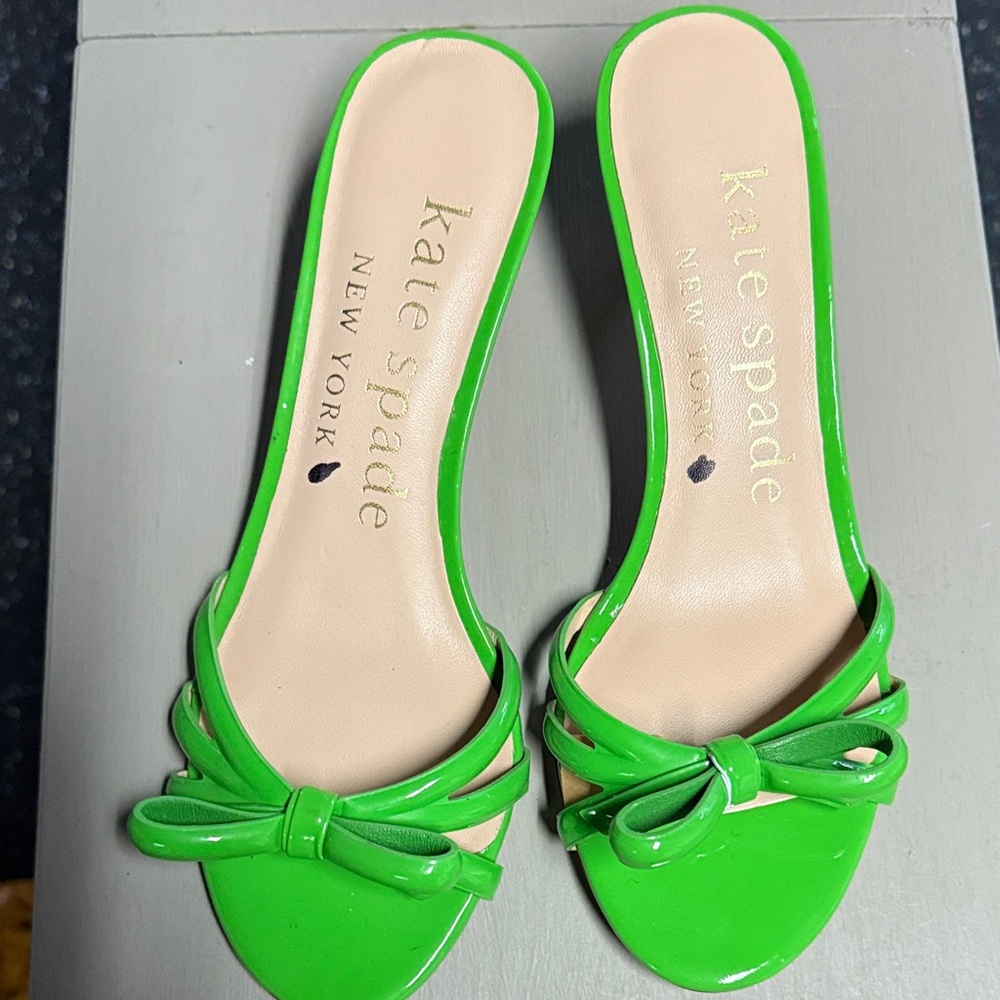 Kate Spade Lime Green Mules